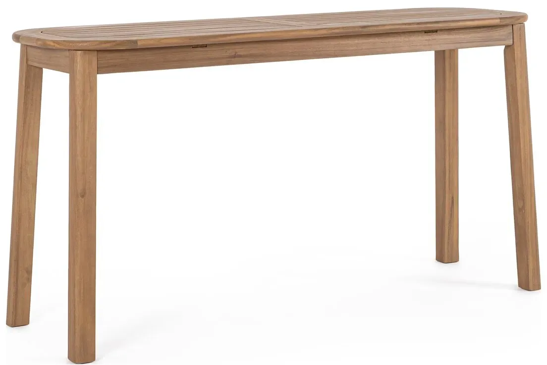 Konsole Danubio - Akazienholz, Teak-Effekt, 142 x 46 cm