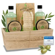 Accentra Geschenkset Olive-Holzkorb-Bade