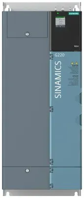 Siemens 6SL4112-0CA20-0BF0 SINAMICS G220 3AC200-240V+10/-20% 47-63Hz Leistung geringe Überlast: 18,5kW 150% 3S, 110% 57S Leistung hohe Überlast: 15kW 200% 3S, 150% 57S 460x 2... 6SL41120CA200BF0