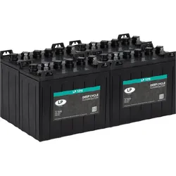 4x Traktionsbatterie Landport LP 1275 12V 150Ah kompatibel mit Arbeitsbühnen und Hebebühnen