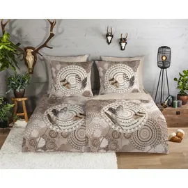 Muller Textil Ringhda Mandala Taupe 155 x 220 cm + 2 x 80 x 80 cm