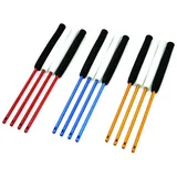 Mister Babache - Alu-Flex-Stäbe für Diabolo, Schwarz/Gold