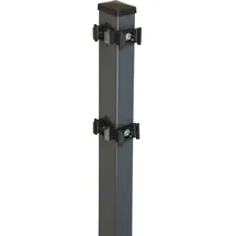 Floraworld Zaunpfosten 6 x 120 cm Grau/Stahl