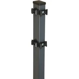 Floraworld Zaunpfosten 6 x 120 cm Grau/Stahl