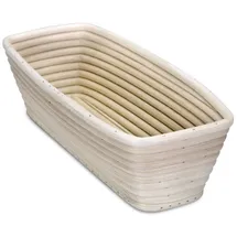 Städter Gärkorb Brotbackform Brotteig Rechteck Brotkorb Rattan rechteckig 26,5cm STÄDTER