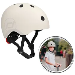 Scoot & Ride Kinder Helm (S-M), Farbe: Olive