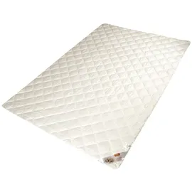 Garanta Schafwoll Rubin Matratzenauflage 180 x 200 cm weiß
