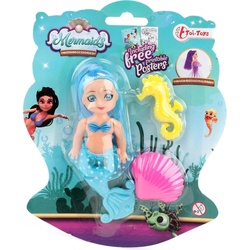 Toi-Toys Mermaids Meerjungfrauenpuppe mit Kämmen, 12cm