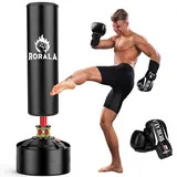 RORALA Boxsack für Erwachsene Freistehender Standboxsack MMA-Boxpartner Boxtrainer Schwergewicht Boxsack mit Saugnapf