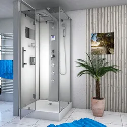 Dampfdusche Duschtempel Sauna Dusche Duschkabine D38-00L2 80x80 cm ohne 2K Scheiben Versiegelung