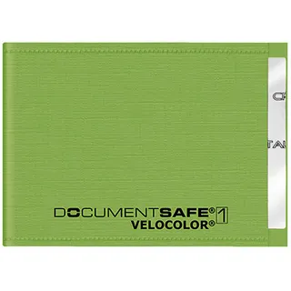 Veloflex 3271341 - Document Safe Kartenhülle, Kreditkartenhülle, RFID/NFC-Schutz, RFID-Blocker, 90 x 63 mm, grün, 1 Stück