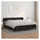 vidaXL Boxspringbett mit Matratze Schwarz 180x200 cm Kunstleder
