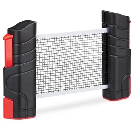 Relaxdays 2 x Tischtennisnetz, ausziehbar Weiß,Rot,Schwarz