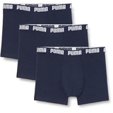 Puma Herren Boxer Shorts im Vorteilspack - Everyday Boxers, Cotton Stretch, einfarbig Dunkelblau S Pack