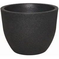 Geli Thermo Plastic Pflanzkübel Rimini aus Kunststoff, Farbe:anthrazit;Durchmesser:40 cm