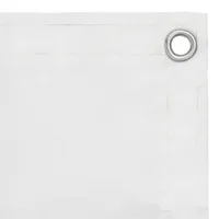 vidaXL Balkon-Sichtschutz Weiß 90x400 cm Oxford-Gewebe