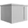 Biohort Gerätehaus Neo 3C Standardtüre Silber-Metallic
