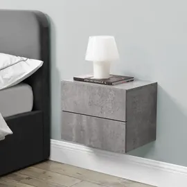 [en.casa] Wandregal 40 x 30 x 29 cm Grau