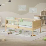 ML-Design Kinderbett ML-Design 70 x 140 cm Massivholz natur