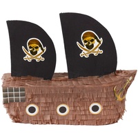 Pinata Party Deko Piratenschiff für JGA - Geburtstag Hochzeit Feier Seefest befüllbar mit Süßigkeiten