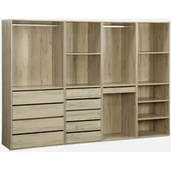 Modulares Ankleide-Set mit 4 Elementen Natur - sweeek