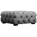 Fun Möbel Polsterhocker Designerhocker NATALIE in Stoff Riviera, Steel