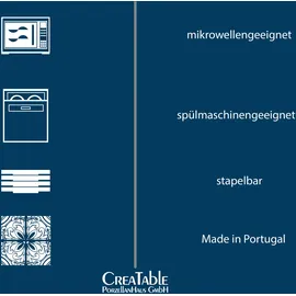 CreaTable 21825 Tafelservice 2-tlg. schwarz
