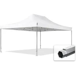 TOOLPORT  4x6m Aluminium Faltpavillon, ohne Seitenteile, weiß - (578684)