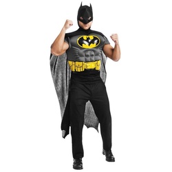Rubie ́s Kostüm Batman Muskelshirt, Original lizenziertes ‚Batman‘ Kostüm schwarz M-L