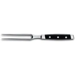 Fleischgabel FELIX SOLINGEN "First Class", silber (silberfarben, schwarz), X50 CrMoV15 Klingenstahl, Fleischgabeln, Korrosionsbeständig