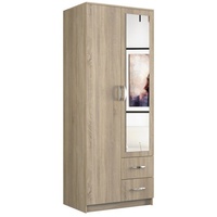 Ibonto Garderobenschrank Kleiderschrank Stauraum,Ideal für Schlafzimmer und Garderobe