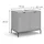 Vicco Waschbeckenunterschrank Eliza Grau 70 x 63 cm mit 2 Türen