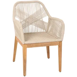 Mendler Gartenstuhl HWC-H56b 58 x 58 x 85 cm beige