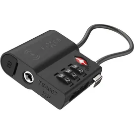 FIXED Vorhängeschloss mit GPS Tracker Fixed Tag Lock für Find My, Bluetooth 5.2, Schwarz