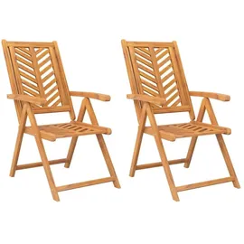 vidaXL Gartenstühle 57 x 72 x 84 cm akazie 2 St. 362231