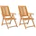 vidaXL Gartenstühle 57 x 72 x 84 cm akazie 2 St. 362231
