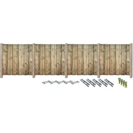 Konifera Sichtschutzelement 180 x 765 cm grün Massivholz