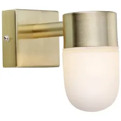 Markslöjd - Menton Wandleuchte IP44 Brass/Opal