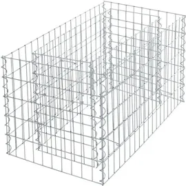 Estexo Gabionenhochbeet Hochbeet Gabione 90x50x50 cm Pflanzkorb Drahtgitter Steinkorb