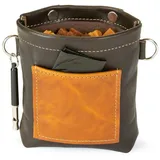 CopcoPet Hundetoilette Leckerlibeutel Leckerlitasche Futtertasche Futterbeutel Braun/Schwarz, ca. 9,5 cm Breit × 10 cm Hoch