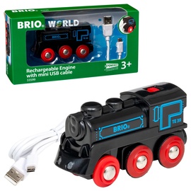 BRIO World Schwarze Akku-Lok mit Mini-USB (33599)
