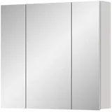 inn.furn Spiegelschrank weiß 3-türig 82 x 77 cm, - Weiß