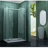 impex-bad Duschkabine ENCO 120 x 90 x 195 cm ohne Duschtasse - Transparent