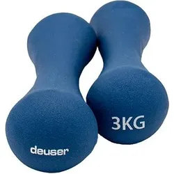 NEOPREN KURZHANTEL 3 KG BLAU DEUSER® 3