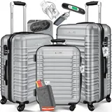 Kesser Koffer-Set 3-tlg. silber/abs