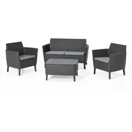 KETER Salemo Lounge-Set graphit inkl. Kissen