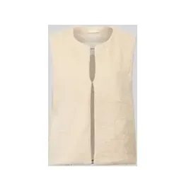 Tom Tailor Regular Fit Weste in Kunstfell-Optik, Sand, XL