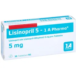 Lisinopril 5-1A Pharma Tabletten 30 St