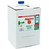 Alpina Wandfarbe Naturaweiß matt im praktischen Dosier-Pack – ergiebig, gut deckend & reinigungsfähig – 5 Liter