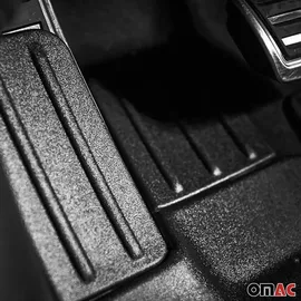Omac Fußmatten & Kofferraumwanne Set für VW Tiguan 2016-2024 Gummi Schwarz 5x